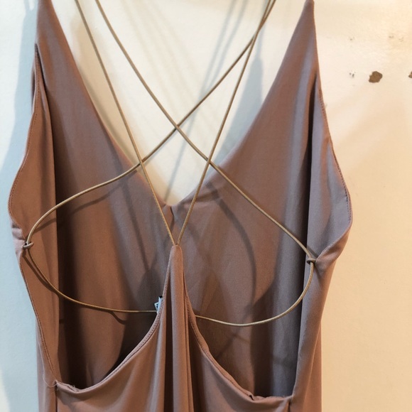 Plunge Maxi Dress Sz S/P - Picture 2 of 6